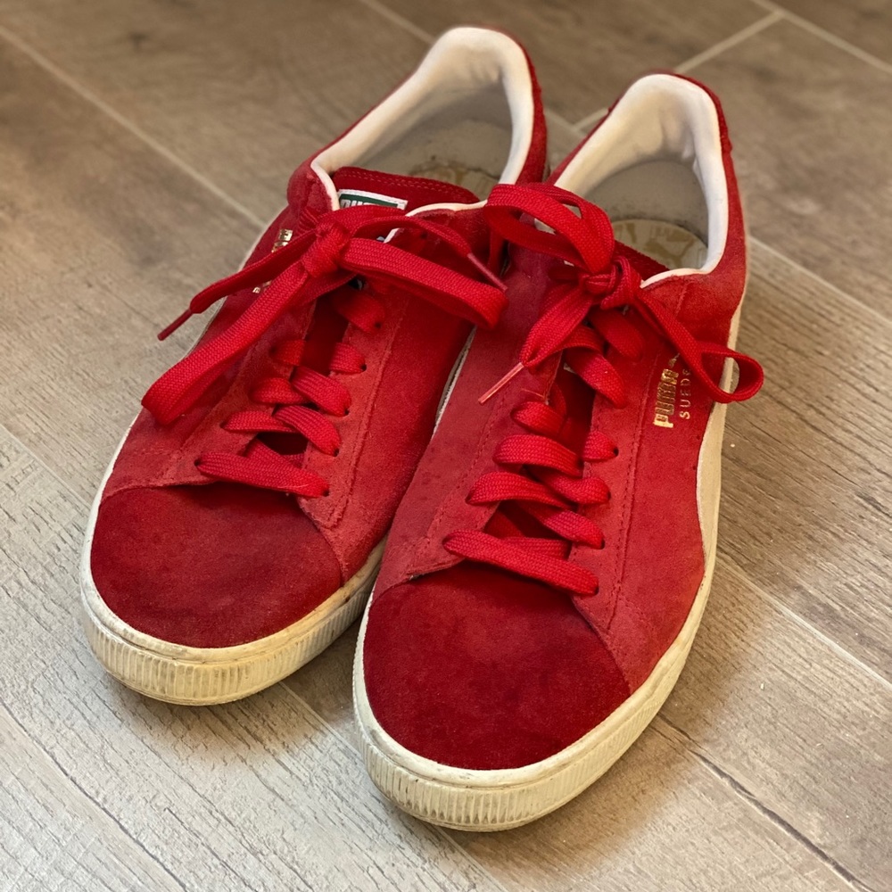 Red Puma Suedes - Sz 12 - Practically Unworn